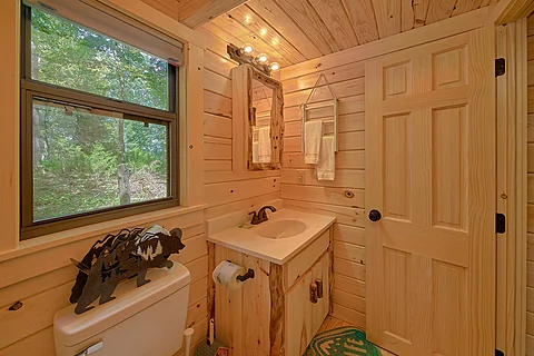 Full Bathroom with Walk-in Shower  - A Camper's Delight