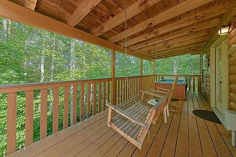Wears Valley Cabin with Porch Swing - A Piece of Heaven