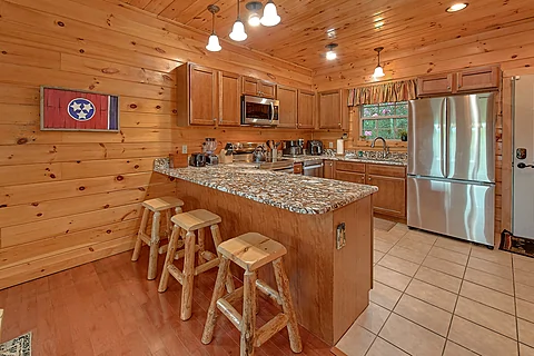 Fully Equipped Kitchen and Bar Area - Almost Heaven II