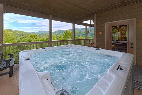 Three Bedroom Cabin with Hot Tub Sleeps 12 - Almost Heaven II