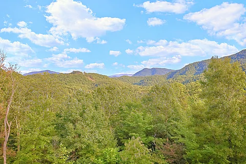 Smoky Mountain View from Cabin in Wears Valley - Almost Heaven II
