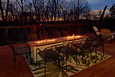 Spacious Cabin with Fire Tables