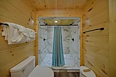 Luxurious shower for 2 in cabin Master Bathroom