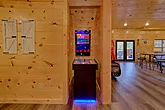 Group size cabin with arcade game and pool table