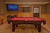 Pigeon Forge rental with Pool table in game room