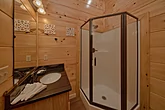 Private bath in 3 bedroom Indoor Pool cabin