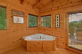 Private Jacuzzi Tub in 4 bedroom rental cabin