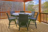 Luxury Pigeon Forge cabin with outdoor dining