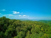 Mountain Views from 1 bedroom cabin deck
