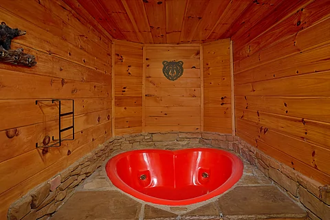 1 bedroom honeymoon cabin with jacuzzi tub - City Bear