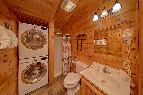 1 bedroom rental cabin with washer and dryer - City Bear