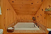 1 bedroom rental cabin with Jacuzzi tub