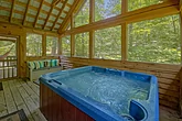 1 bedroom cabin with private hot tub