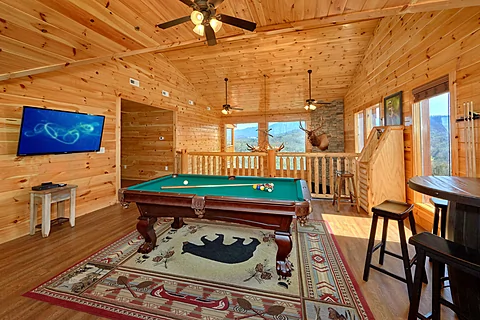 Cabin with 2 Arcade Games, Pool Table and View - Elk Ridge Lodge