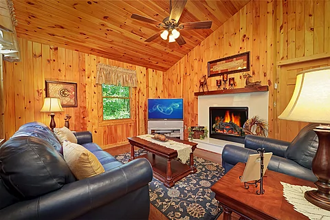 Honeymoon Cabin with Fireplace - Enchanted Evenings