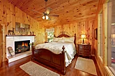 Honeymoon Cabin with King Bed and Fireplace