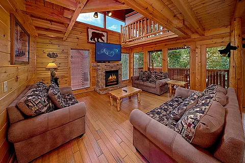 3 bedroom resort cabin with fireplace - Fun Zone