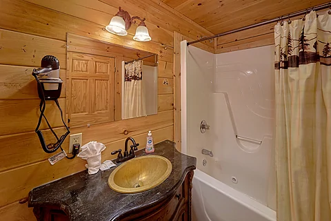 3 bedroom cabin with main level master bathroom - Fun Zone