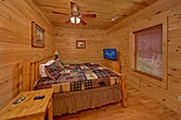 Main level Master Bedroom in cabin rental