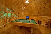 1 bedroom Pigeon Forge cabin with pool table