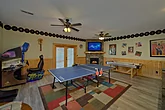 Game Room with Ping Pong Table 6 Bedroom Cabin 