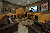 Theater Room 6 Bedroom Cabin Sleeps 26