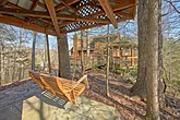 Gatlinburg Cabin with Covered Swing Sleeps 14
