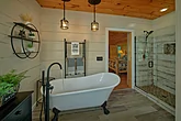 Master Bathroom with Tub and Walk-in Shower