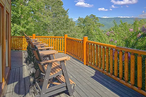 Wears Valley rental cabin with mountain views - Luvin Logs Lodge