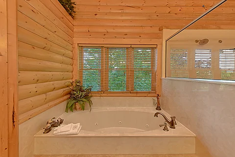 3 bedroom cabin rental with Jacuzzi tub - Luvin Logs Lodge