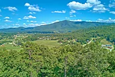 Beautiful views of wears valley from cabin porch