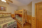 Gatlinburg rental cabin with bunk beds for kids