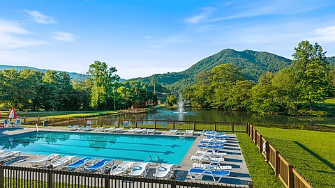 6 Bedroom Cabin with Access to Pool and Pond - Majestic Splash