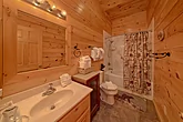 Rental Cabin bedroom with 2 King beds