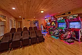 4 bedroom cabin with theater and 2 game rooms