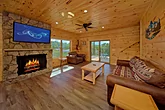 Gatlinburg cabin with 3 bedrooms and a fireplace