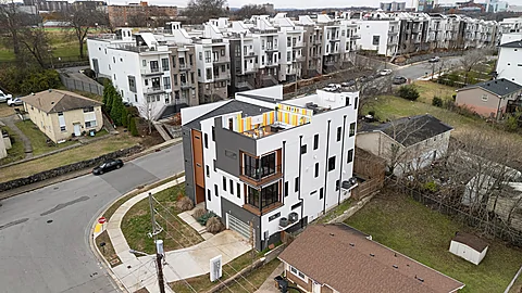 Downtown Nashville overnight rental with rooftop - Nashville Neon Nights