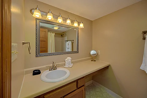 Attached Full Bathroom - Our Mountain Home