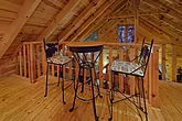 Open Loft with Pool Table 1 Bedroom Cabin