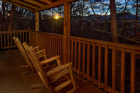1 Bedroom with Covered Porch and Rocking Chairs  - Restin Easy