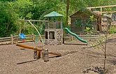 Playground for kids at Cabin Resort on the River