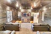 Theater room in 25 bedroom luxury cabin 