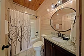 Bathroom with a tub/shower  combo