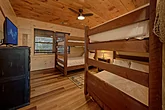 25 bedroom cabin with 8 sets of full bunk beds 