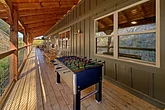 25 bedroom cabin with foosball game and hot tub