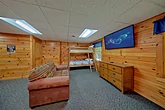 Lower Level Game Room with Bunkbeds