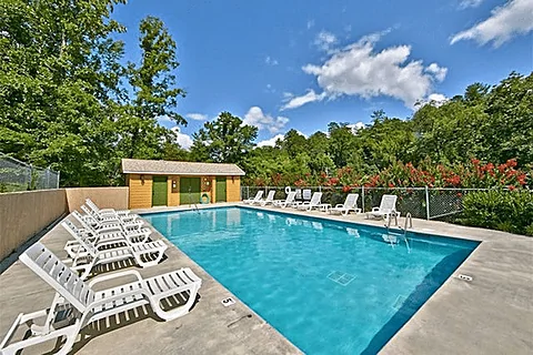 Cabin with Resort Pool In Mountain Park  - Smoky Mountain Lodge