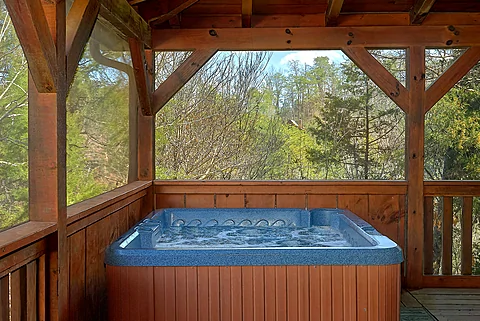 Private Hot Tub 3 Bedroom Cabin Sleeps 8 - Sweet Mountain Air