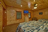 Spacious bedroom with 2 king beds in cabin 