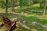 8 bedroom cabin with fish pond and pool